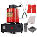 Boasta 3KG 1150â„ƒ Gold Melting Furnace Kit 110V/220V 1400W with Graphite Crucible Gloves Honeycomb Brick Set Machine Equipment