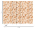 Made in Germany Photo Wallpaper Murals 3D Beige Non Woven Vinyl Wall Mural Geometric Large Format for Hotel Bulk - 371 x 280 m
