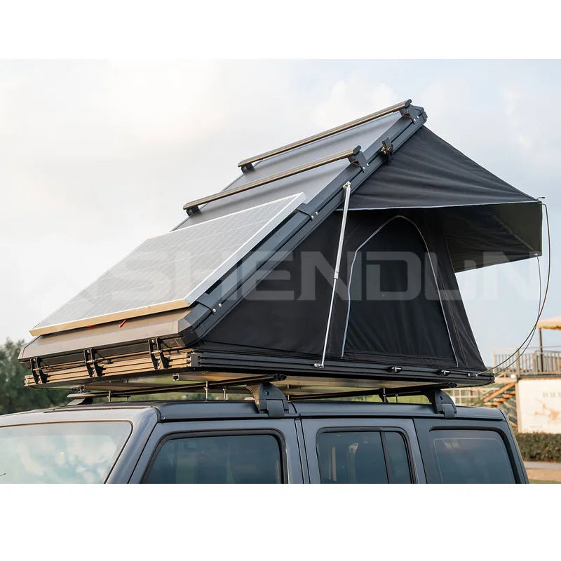 SNDN Hot Selling Four Season Waterproof OEM Hardshell Rooftop Tent Lightweight Quick Automatic Open Car Roof Top Tent Hard Shell