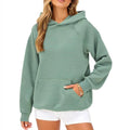 Women's Custom Logo Pullover Hoodie 240gsm Oversized Style with Drawstring High-End Casual Streetwear
