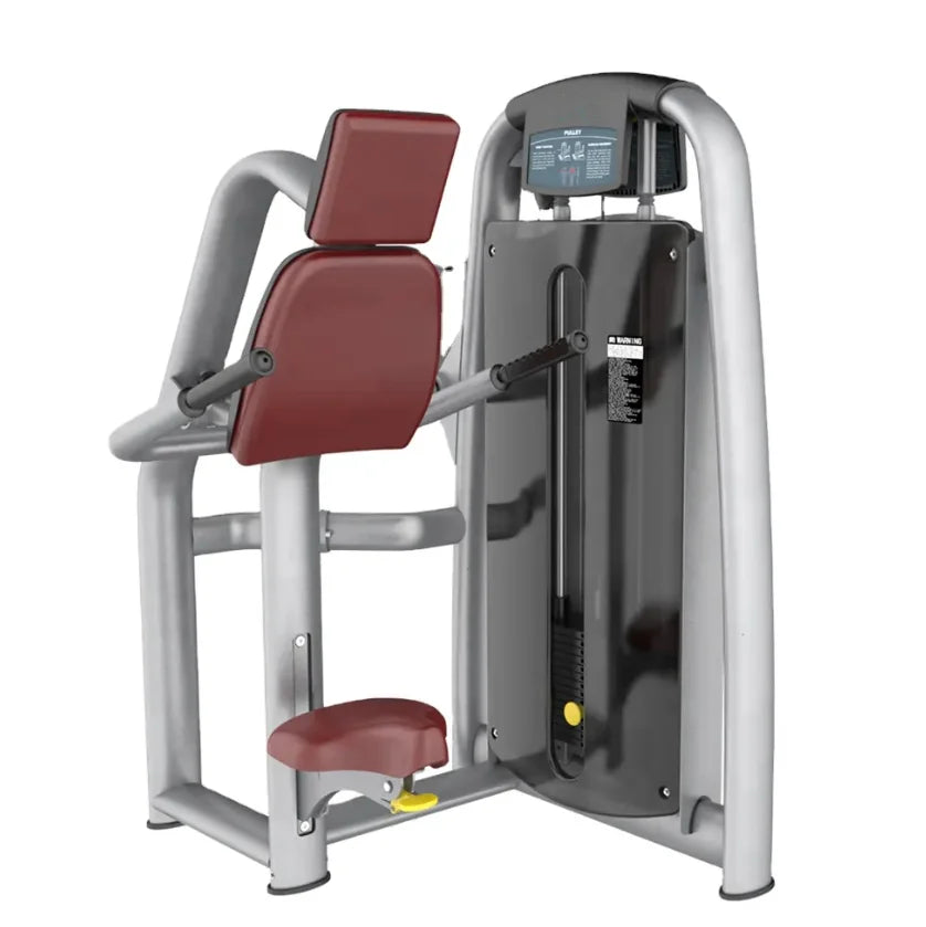 Steel Commercial Seated Triceps Chest Dip Strength Machine 70kg Weight Stack Arm Workout Adjustable MB TJ011 CE Certified