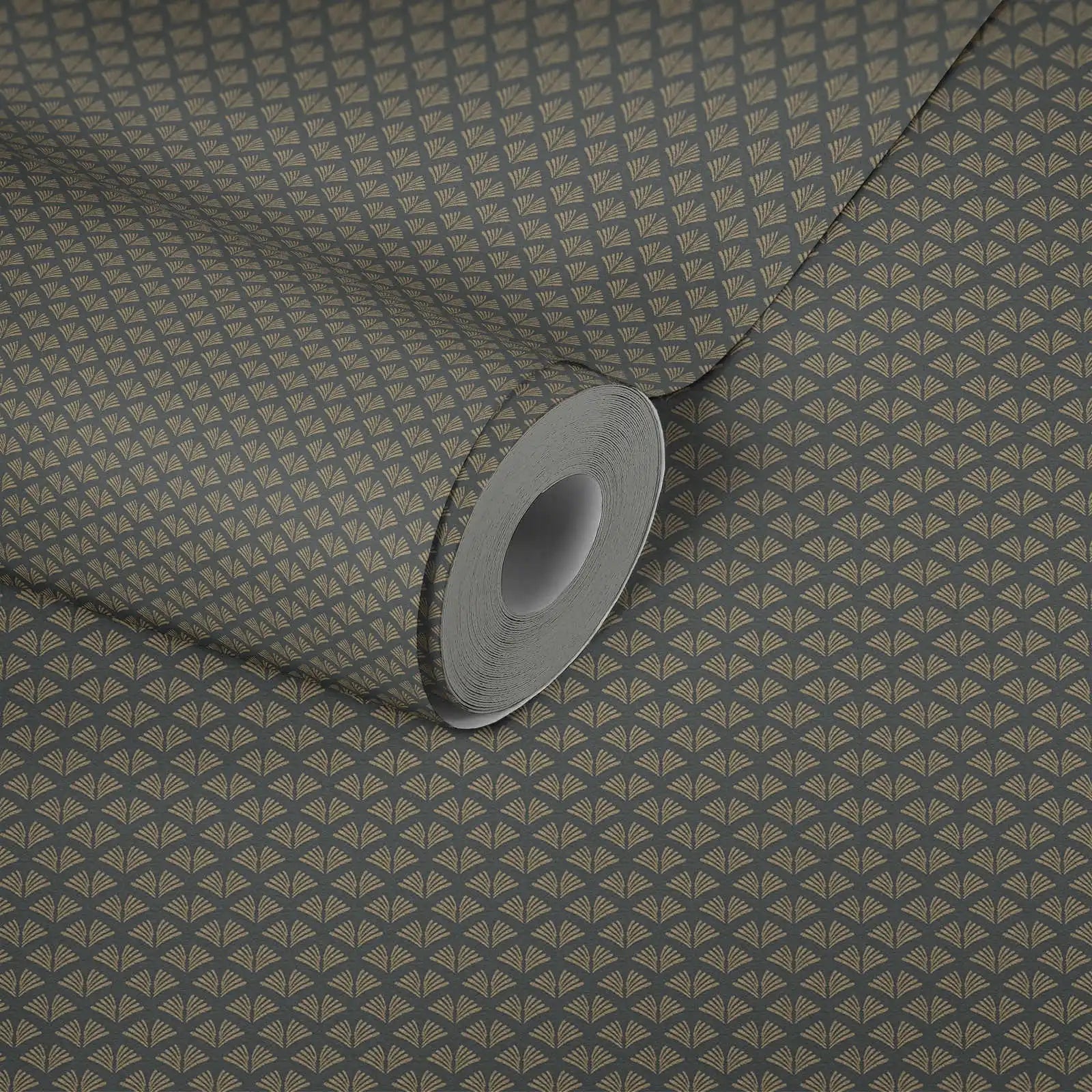 Made in Germany Modern Grey Gold Glitter Non Woven Vinyl Wallpaper Rolls Sound-Absorbing 1005 X 053 m for Babies & Kids