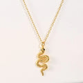 Low MOQ Jewelry Vermeil Pendant 925 Sterling Silver Snake Necklace