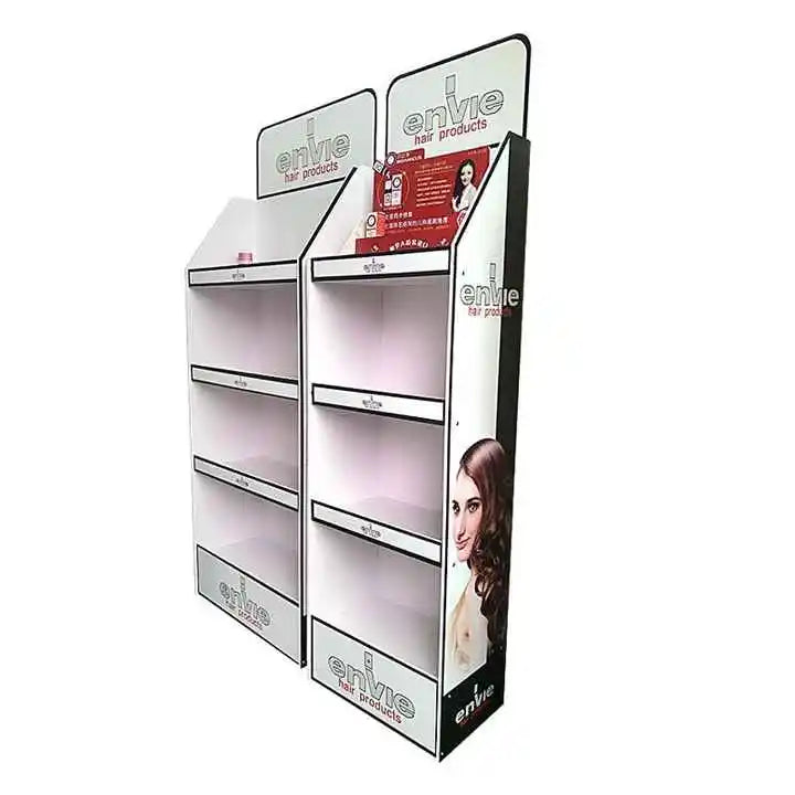 Customized High Density PVC Display Stand Retail Display Racks for Shopping Mall Floor Trade Standing Display Racks for Retail