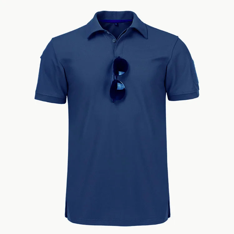 OEM custom logo embroidery printed design Quick-drying  men's  loose summer outdoor quick-drying clothes  polo T-shirt