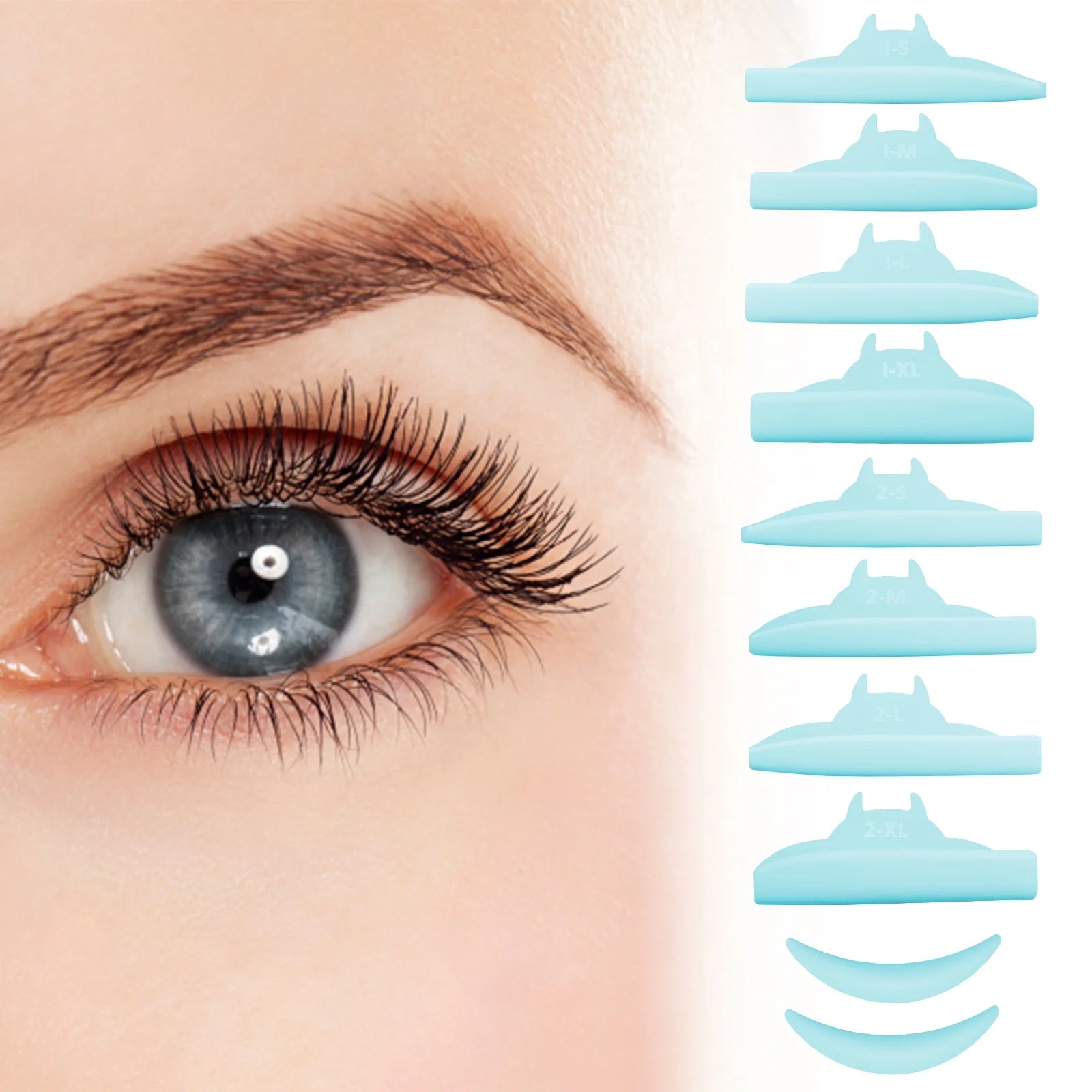 Libeauty Silicone Lash Lift Pad Soft Material Eyelash Perm Rod With 5 Size Lash Lift Perm for DIY Korean Lash Lift shields