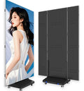 Tri-Fold LED Poster Display Foldable 1280-1920mm Panel P2.5 P2 P1.86 P1.53 GOB Surface Portable Indoor Kiosk Display