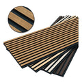 Self-Adhesive Acoustic Wall Panels  Wood Veneer Soundproof Board 0.7in Thick 3D Design for Studios   Restaurants