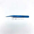 Private Label Japanese Stainless Steel Fiber Tip Tweezers With Ruler At The End Eyelash Tweezers For Isolation 2025