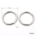 35mm Stainless Steel Round Carabiner Clips 4mm Thick Spring O Ring Clasp for Bag Key Chain Cham MegaBDM