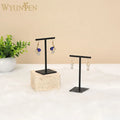 WYP New Design T Bar Metal Earring Display Rack Tabletop Jewelry Elegant Earrings Display Stand