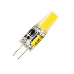 AC/DC 12V 2W Silicone COB G4 LED Bulb Mini Flicker-Free Light for Crystal Chandelier Cabinet Decorative Lighting