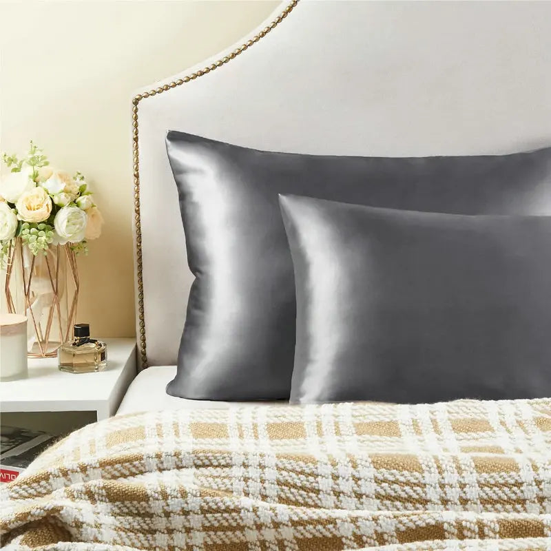 Customized Luxury 100% Pure Silk Pillowcase Bedding Set Elegant 22 Momme Silk Animal Soft Zipper for Hospital Bedroom Use 100%