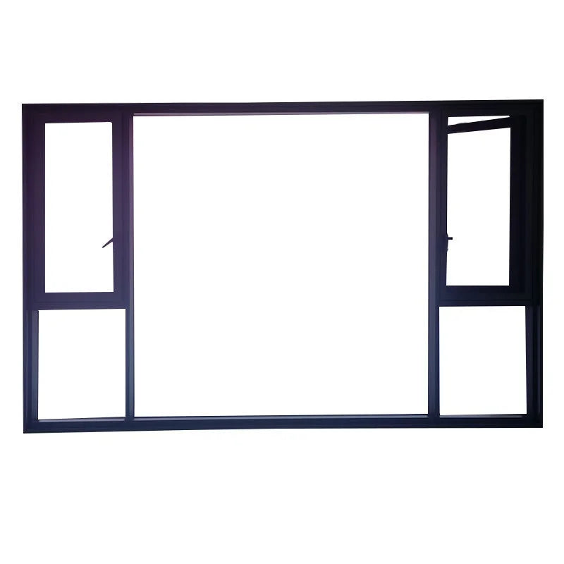 China Heat Insulation Aluminum Casement Windows Thermal Break of Tempered Glass for House Aluminum Alloy Frame Cancel Noises