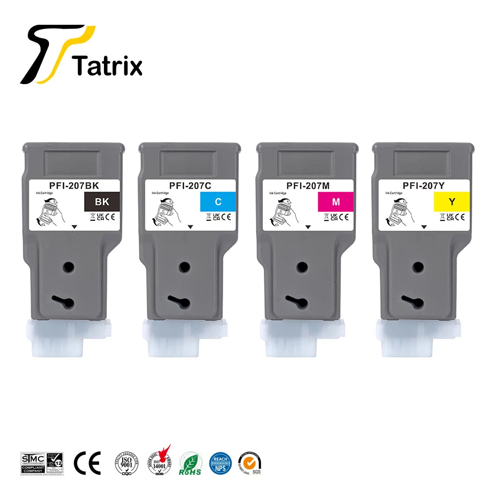 Tatrix canon pfi207 PFI-207  PFI207 Compatible Ink Cartridges for Canon Ipf680/Ipf685/PF780/iPF785