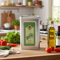 Airtight Food Grade Herbal Tea Tin Container Rectangle Metal Caddy Kitchen Pantry Organization Coffee Bean Scented Candle