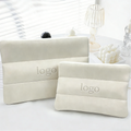 SW Elegant Large Neoprene Makeup Bag Custom Logo Pouch with Zipper Closure Eco-friendly Lip Gloss Cosmetic Storage Bag for Women