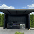 New Stainless Steel Grill BBQ Grill Camping Bbq Outdoor Kitchen Modern Black Finish Cabinets Island