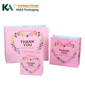 KAKA Customized Luxury Square Shopping Gift Bags with Logo Branded Printed Customizable Made Paperboard Bag for Supermarket Shop