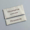 OEM/ODM Eco-Friendly Durable Woven Neck Labels for Clothing Fold Garment Woven Labels with Brand Name MegaBDM