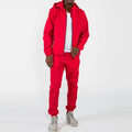 Custom Logo Plus Size Oversized Cotton Skinny Hoodie Track Suit for Men Printed Jogging Sweatsuit Winter Fitness Set