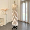 Jancember SZ363 Elegant Dubai Feather Mermaid Evening Dresses With Shawl