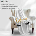 MASSA Sleepwish Modern Lash Blanket for Teen Girls Eyelashes Throw Blanket Cotton Bed Gift for Girls
