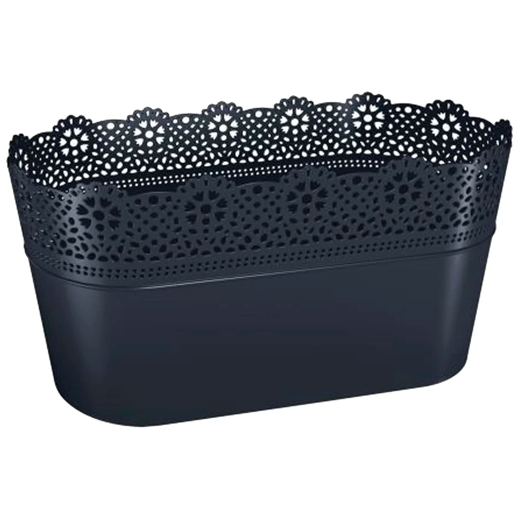 LACE flower pot dimensions (mm) 285x135x155 Anthracite color