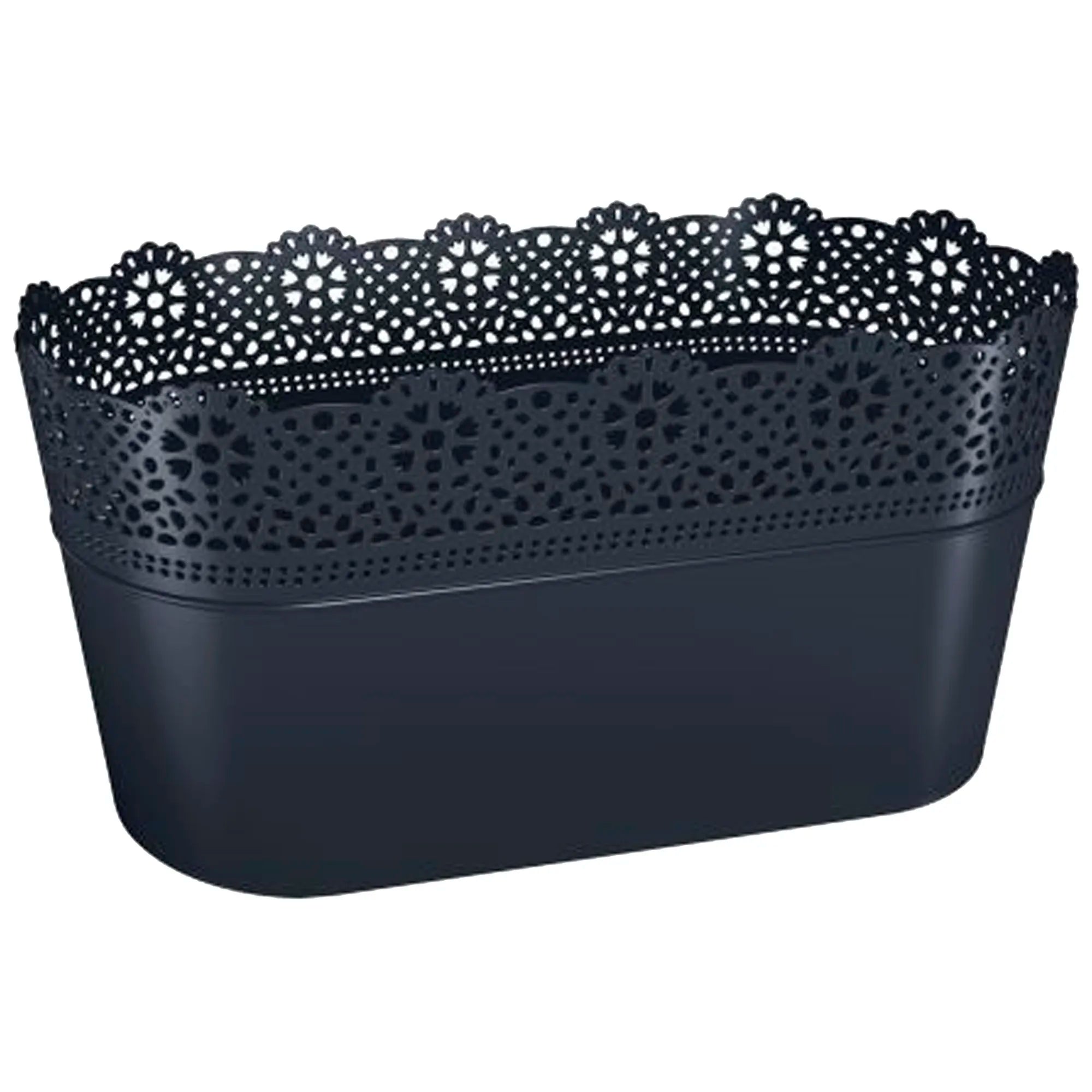 LACE flower pot dimensions (mm) 285x135x155 Anthracite color