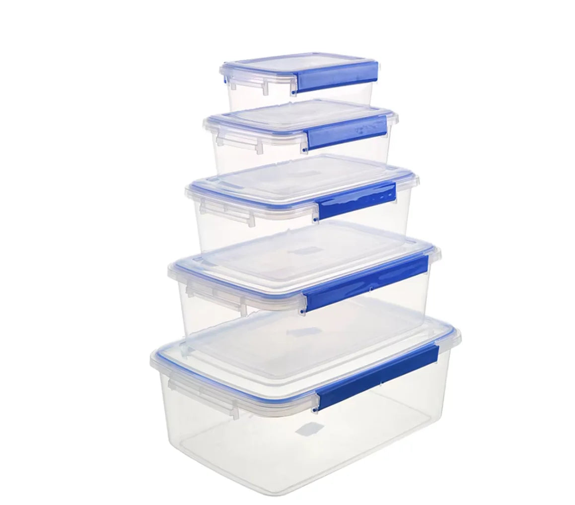 Clear Refrigerator Storage Box Airtight Kitchen Food Container BPA Free Plastic Fridge Organizer Bin Fruit Vegetable Storage