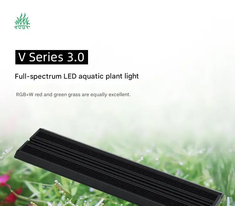 M Series 100W Square Metal RGB+UV Bluetooth APP Timing Dimming LED Smart Aquarium Plant Grow Light with Box for Planted Aquarium