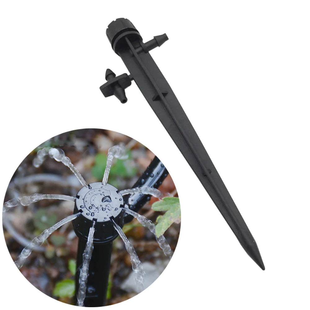 360 Degree Farmland Agricultural Drip Irrigation System Adjustable Garden Greenhouse Spike Dripper