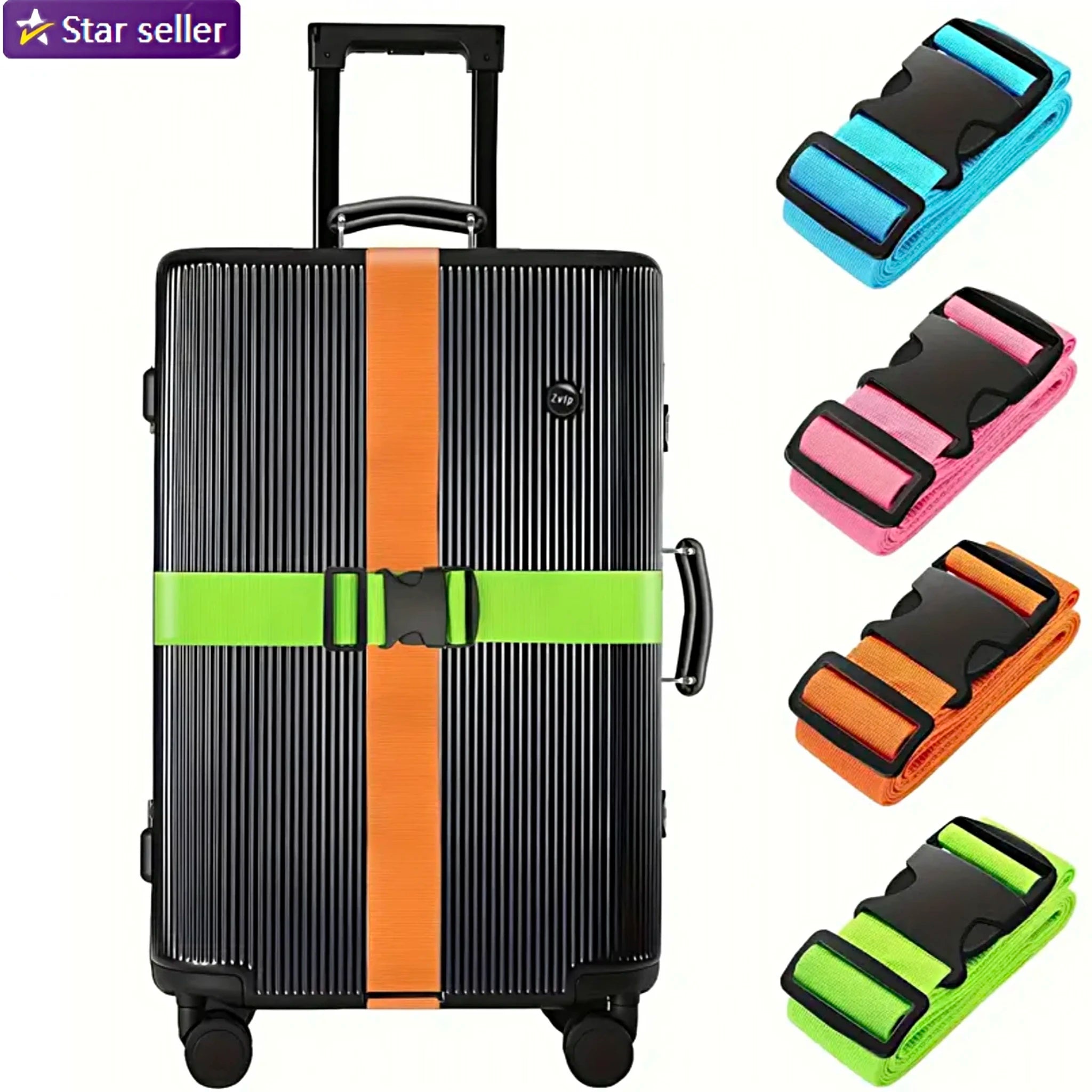 Luggage Strap Luggage Belt for Suitcase TSA Approved Travel Belt Adjustable Safety Strap Connector Hold Suitcase Together Buckle