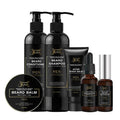 Custom Packaging Box Man Beard Oil Nourishing Smoothing Softening Facial Hair Beard Grooming Kit for Men Gift Set