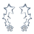 925 Sterling Silver Fashion New Design Hot Sale Women Silver Earrings Jewelry Star Shaped Earrings