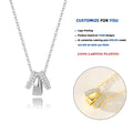 DY931 925 Sterling Silver Zircon Pendant Chain Light Crystal Necklace for Women Excellent Jewelry Collarbone Chain