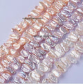 Natural Irregular Middle Hole Pipa Beads for Jewelry Making Alien Baroque Pearls Beaded