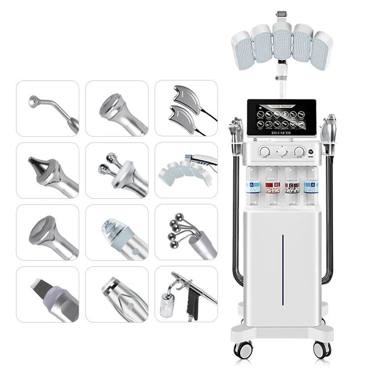 2026 Hot Selling 12-in-1 Rhinestone Microdermabrasion Device - Salon/Clinic Wrinkle Removal Skin Rejuvenation Beauty Machine