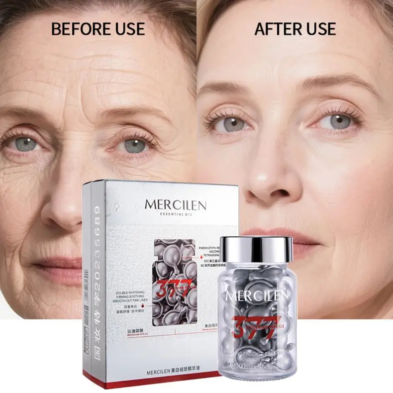 MERCILEN Whitening Face Essence Oil Firming Anti-Wrinkle Moisturizing Skincare Aging Whitening Face Freckle Removal Essence Oil