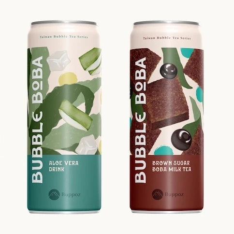 Canned Brown Sugar Bubble Tea Drinks Taiwan Boba Milk Tea MegaBDM