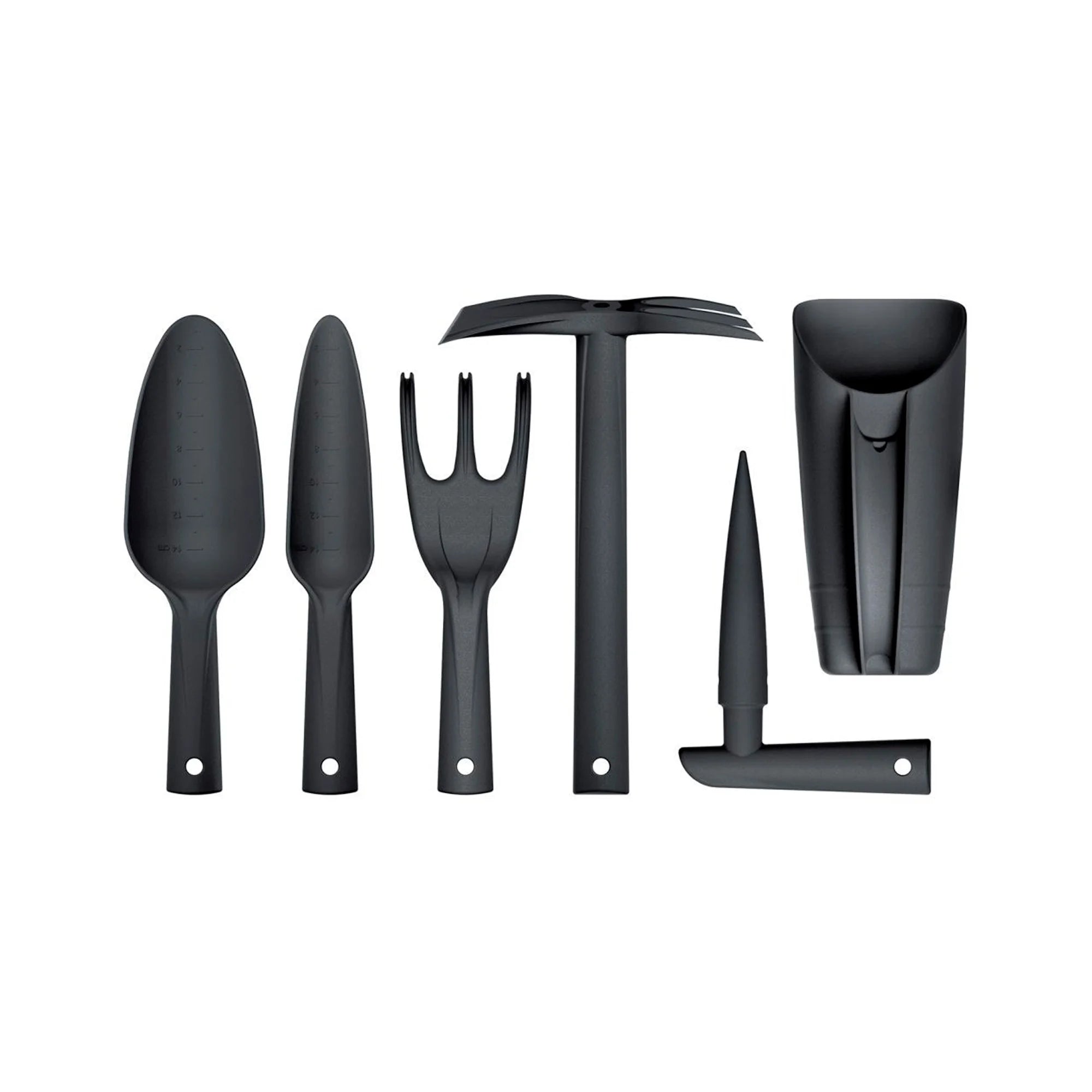 Prosperplast Respana Gardening 6-piece hand tool set in anthracite color