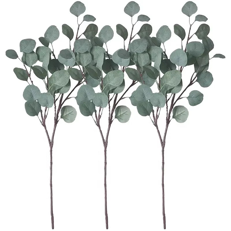 Artificial Eucalyptus Stems 40inch Realistic Waterproof Long Lasting Greenery Modern Wedding Mother's Day Valentine's Day