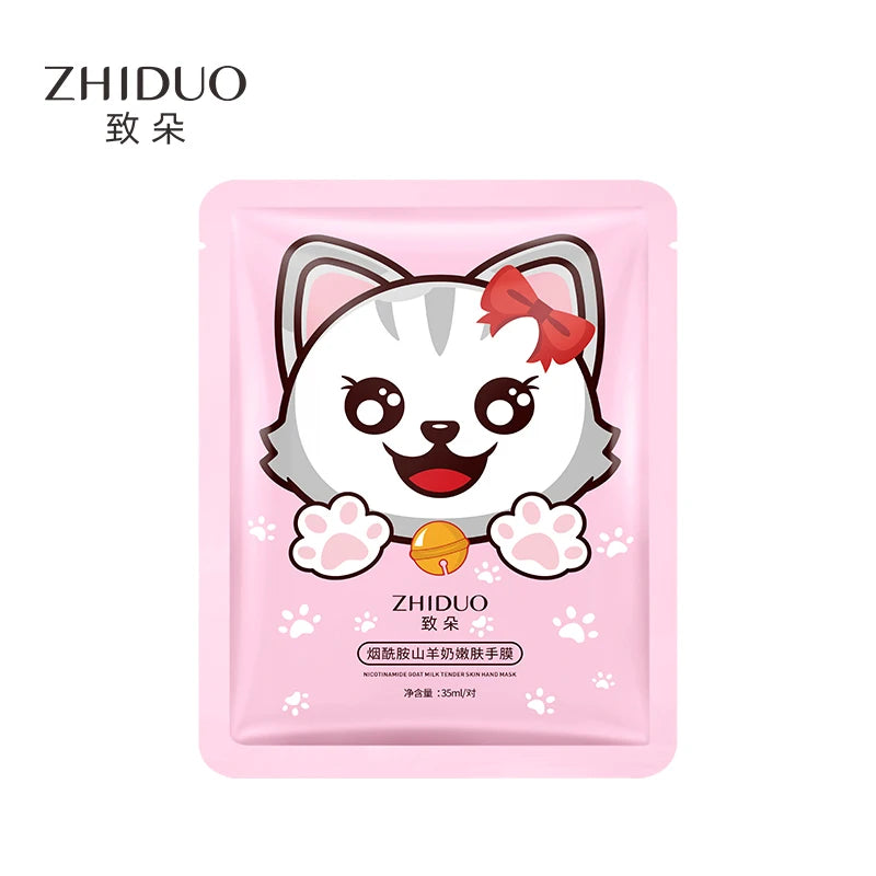 Private Label ZHIDUO OEM Hand Mask Best Skincare Moisturizing Whitening Exfoliating Anti Crack Hand Repairing Mask