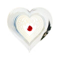 Supplier Pendant Heart Shaped Wind Spinners 10" for Garden Outdoor Home Decor OEM ODM Available