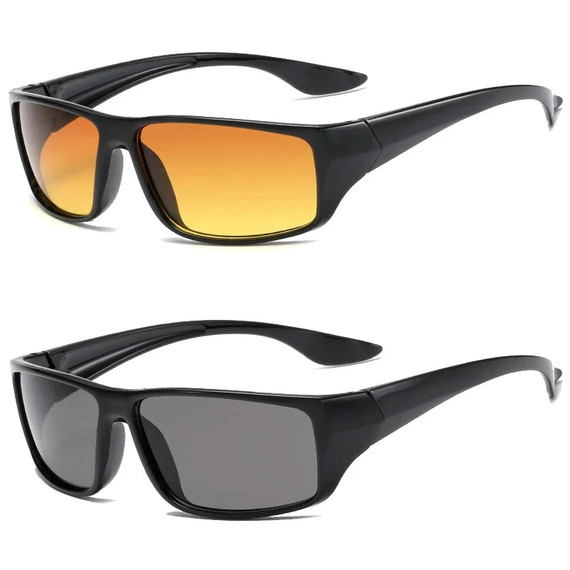 Wholesale Custom Cheap Unisex Sunglasses Anti Glare Night Vision Driver Goggles Night Driving Glasses Men
