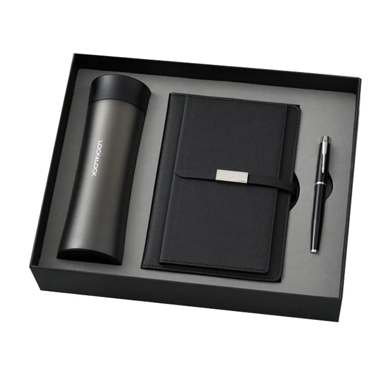 Luxury 4-in-1 Stainless Steel Vacuum Insulated Bottle (Includes Notebook)