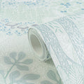 Made Germany Modern Floral Wallpaper Rolls Forest Brown Green White Non Woven Wash-Resistant Mould-Proof Hotel School Use