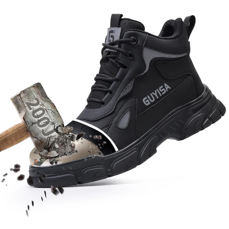 GUYISA OEM/ODM Safety Shoes Work Shoes for Men Rubber New Fashion Safety Shoes for Men