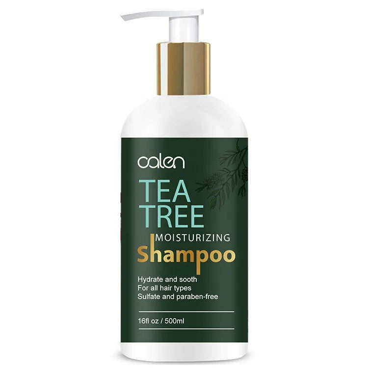 Hydrate Shampoo for Coarse Dry Hair with Anti-Dandruff Smoothing Nourishing Fluffy Effects Moisturizing Tea Tree Formula