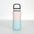 Factory Coated Gradient Color 350ml Insulated Thermos Custom Hot Selling BPA-Free Eco-Friendly Vacuum Wide Mouth Lid for Camping